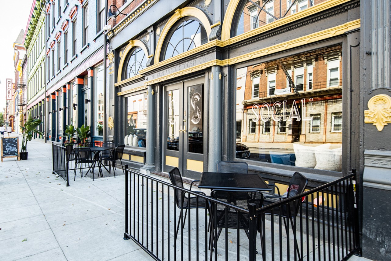 Restaurant offers some outdoor patio seating