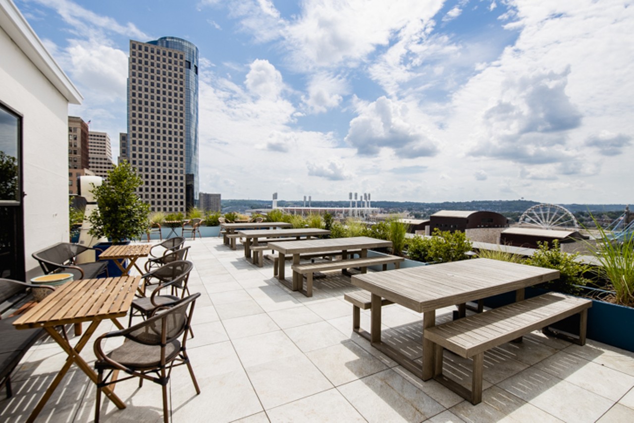 Inside The View at Shires' Gardens, an Enchanting Downtown Rooftop Bar