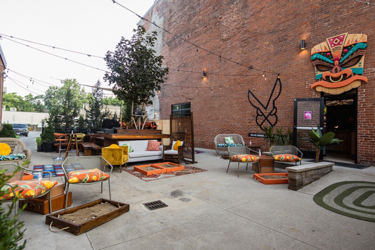 Outdoor space transformed with spaced-out seating