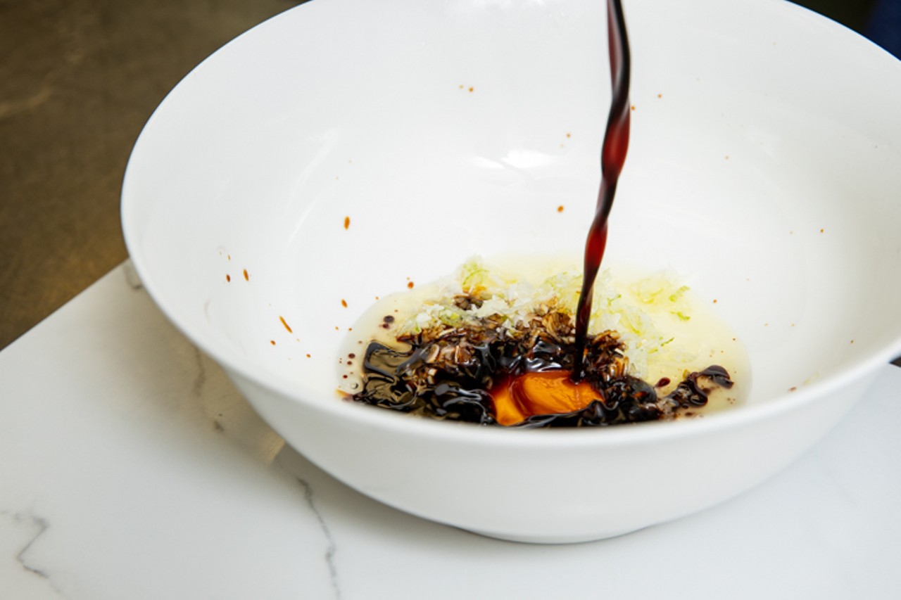 Shoyu tare &#151; the soy sauce-based concentrate that really makes ramen such a distinct dish