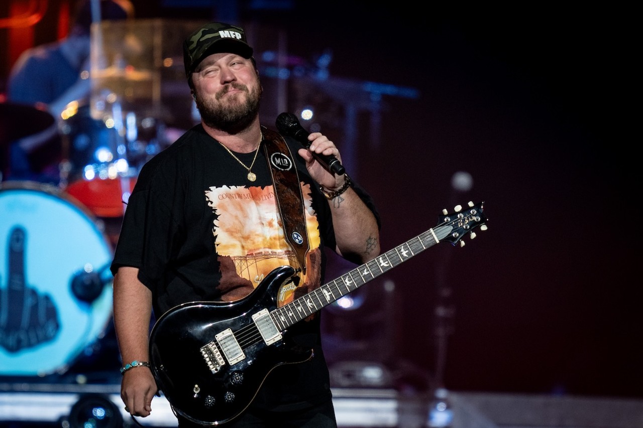 Mitchell Tenpenny performing at Nationwide Arena on Oct. 19, 2023