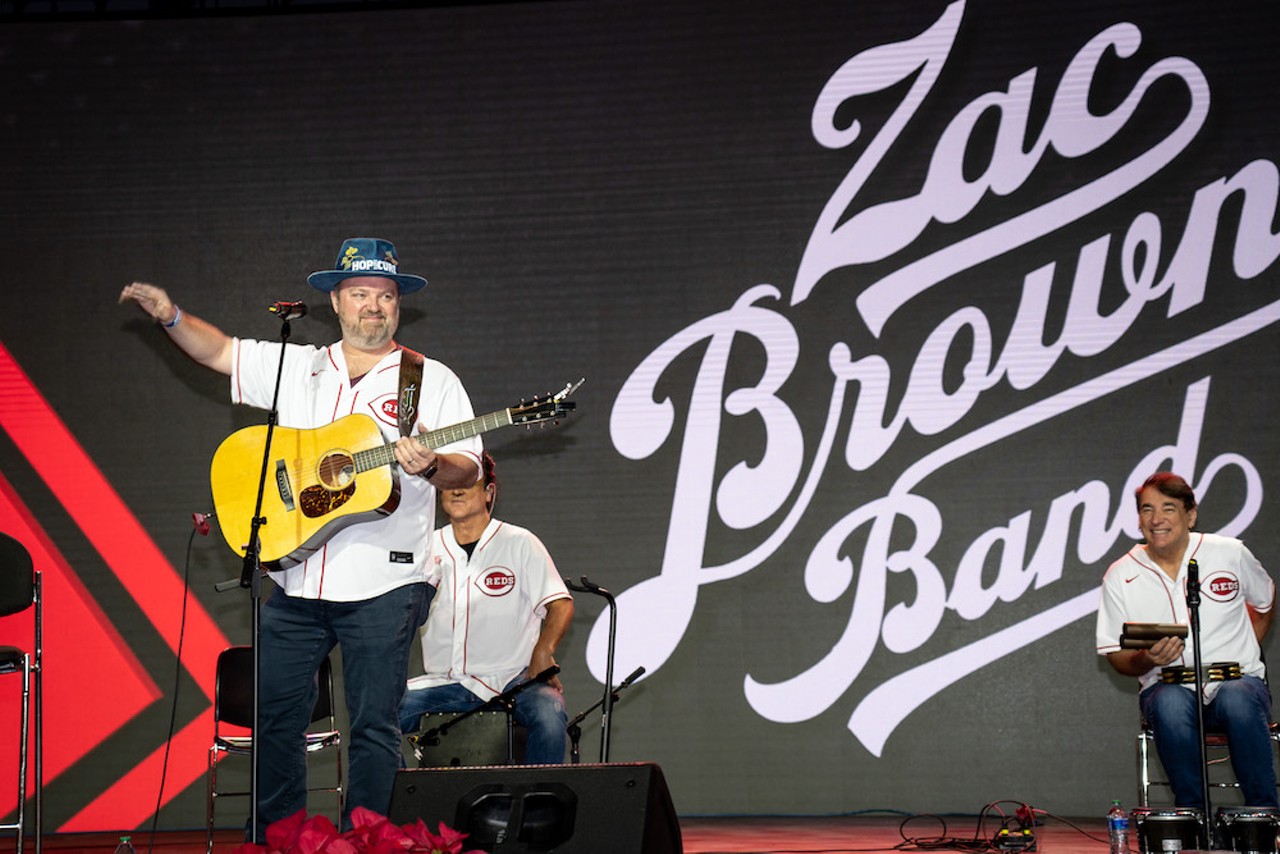 The Zac Brown Band performs during The Cincinnati Reds' Redsfest, which was held at Duke Energy Center downtown Dec. 2-3, 2022.