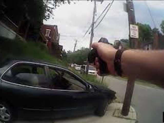 A video still from Ray Tensing's body camera following the shooting of Sam DuBose in Mount Auburn July 19, 2015.