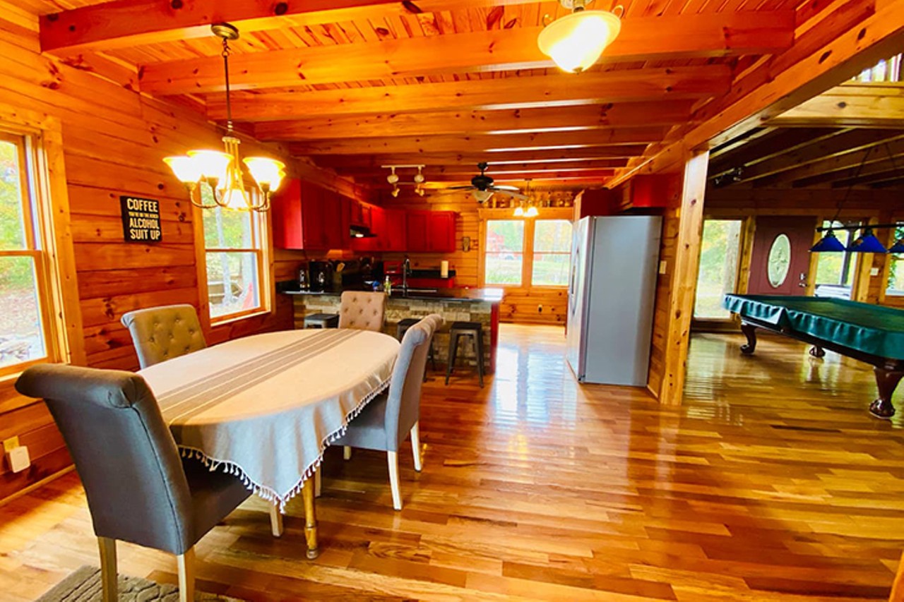 Terrapin Station
Wolfe County, KY
Entire Home | Starting at $362/night | Hosts 10 Guests
&#147;Welcome to Terrapin Station, one of the most unique and impressive getaways in the Red River Gorge! There's no better way to start your day than sipping your coffee as the morning fog rising from the valley floor below! From the gourmet kitchen, expansive great room, well equipped game room, and inviting outdoor spaces Terrapin Station is a destination of its own! You're also sure to enjoy its convenient location within 5 min of attractions/food, easy drive-in access, and high speed WiFi.&#148;