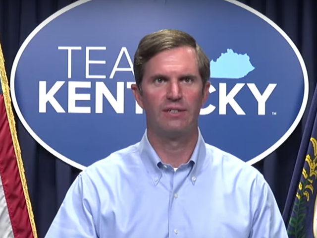 Kentucky Gov. Andy Beshear addresses media on August 2, 2021.