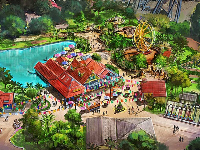 A rendering of Adventure Port
