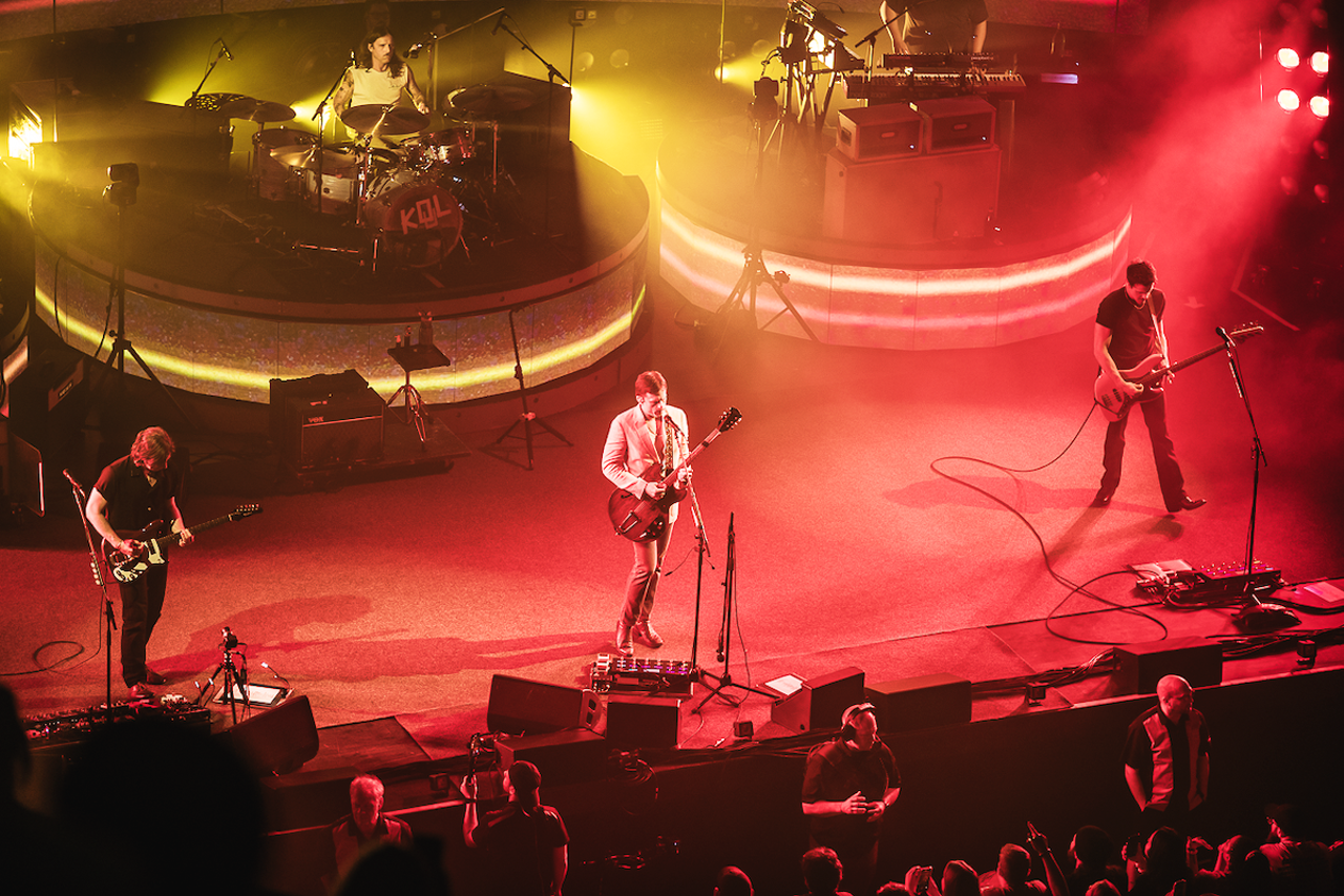 Kings of Leon perform at Andrew J Brady Music Center in Cincinnati on Saturday, Sept. 14, 2024.