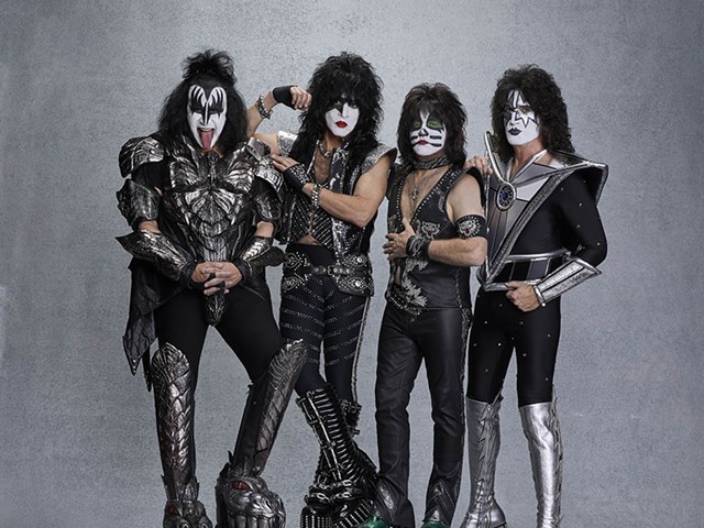 Kiss’ members are finally saying goodbye to their shiny platform boots for good.