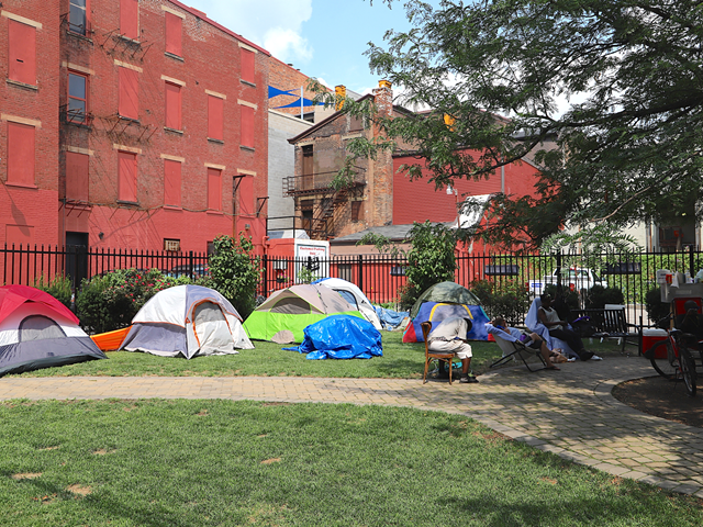 The final tent city in Over-the-Rhine