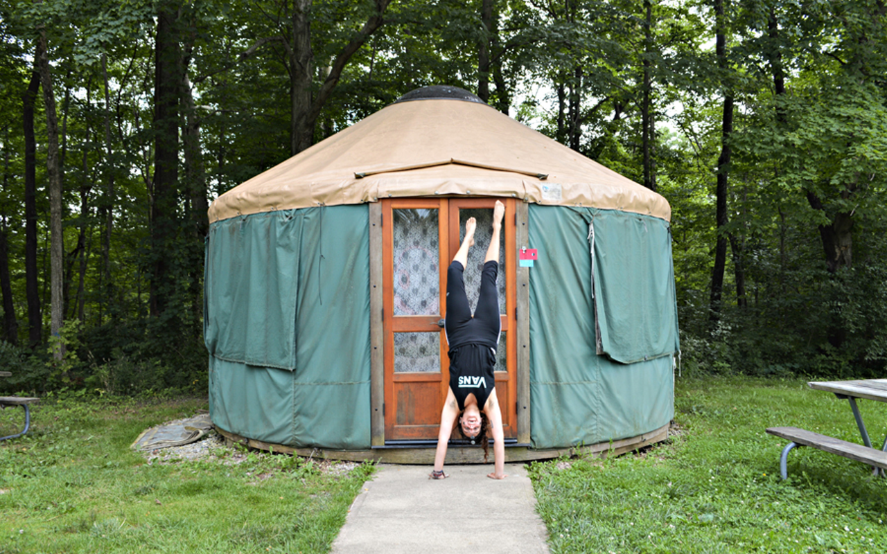 Despite forgetting to bring DVDs and beer, writer Katie Griffith enjoyed her stay at the yurt.