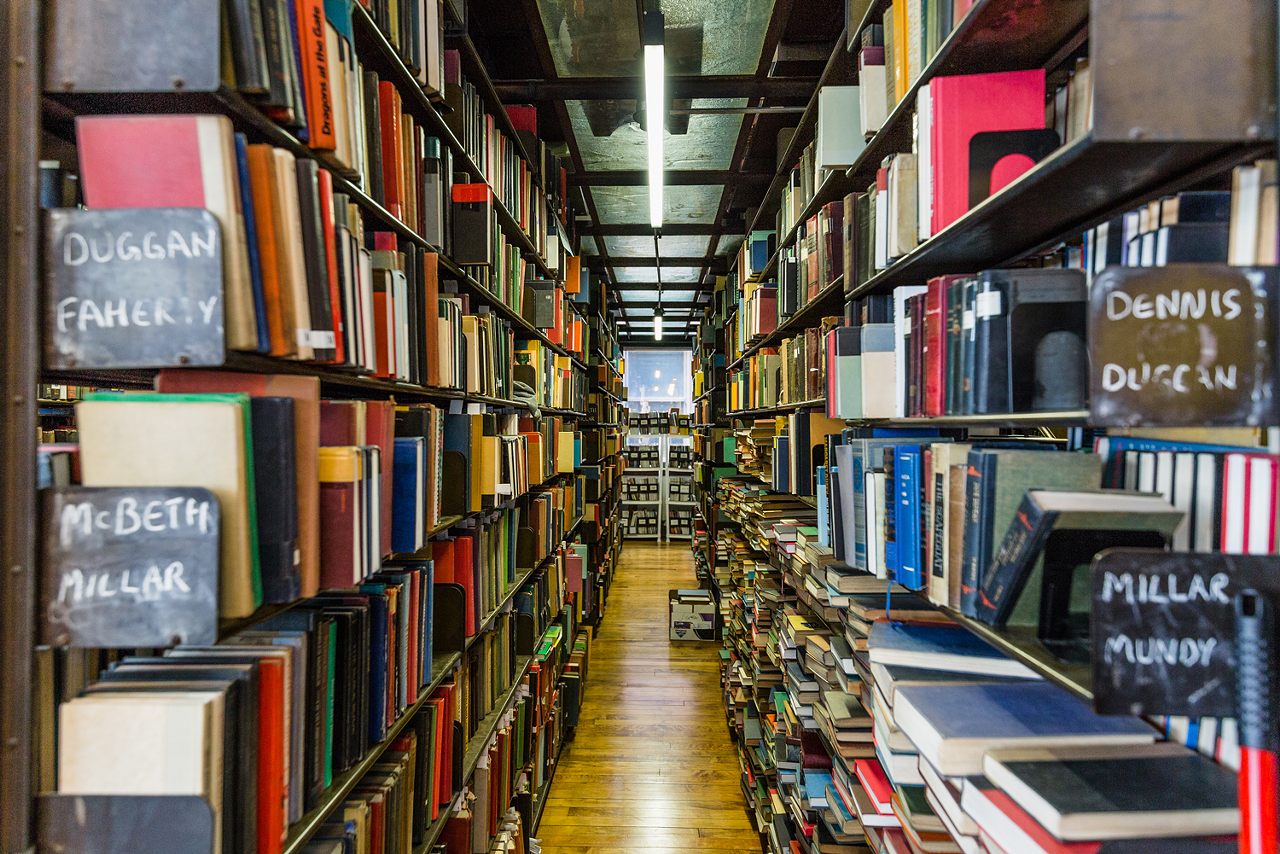 The Mercantile Library collection is home to more than 80,000 books.