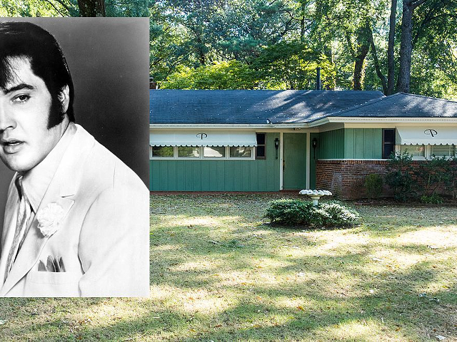 OK, dumbocrats, listen up: Elvis lived in this house in Memphis in the mid-’50s, right before moving to Graceland. THEREFORE, "Elvis had left the house," which was PRECISELY what Donald Trump said at the Medal of Freedom ceremony.