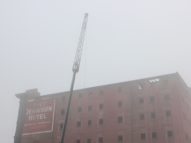 The Dennison Hotel before demolition