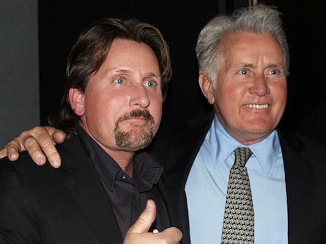 Emilio Estevez and Martin Sheen at the BFI premiere of The Way in London in 2011.