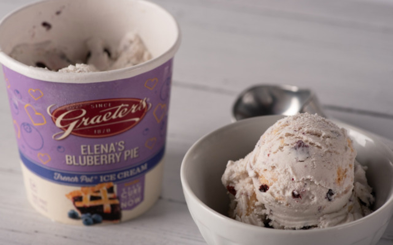 Elena's Blueberry Pie ice cream