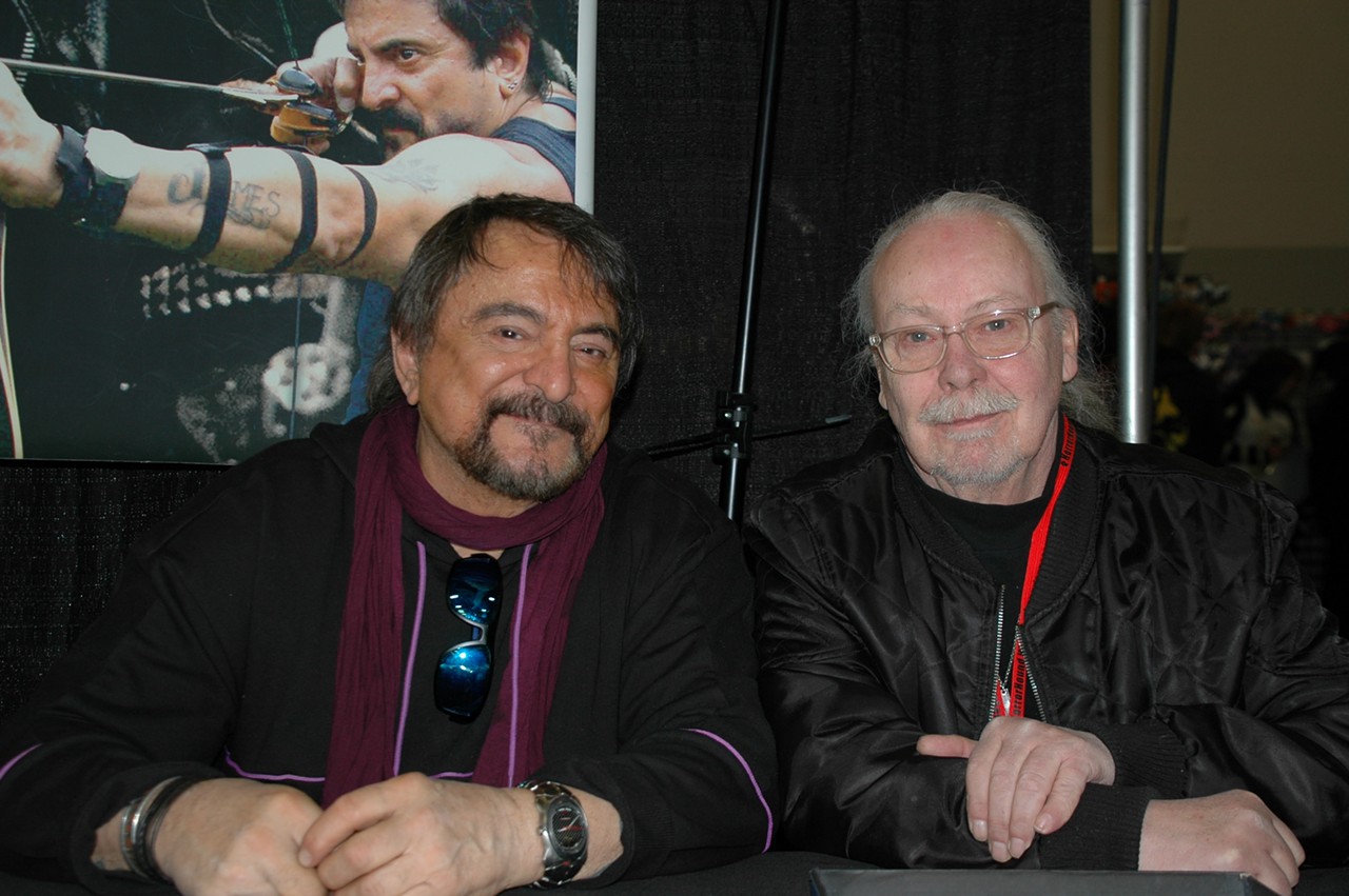 Horror film legends Tom Savini (left) and John Amplas reminisce on their work together on 1978’s zombie classic Dawn of the Dead.