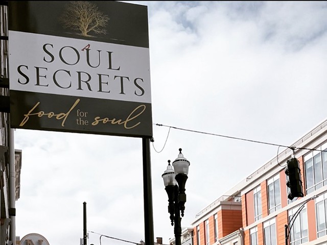 Soul Secrets is located next to Nostalgia Wine & Jazz Lounge on Vine Street in Over-the-Rhine.