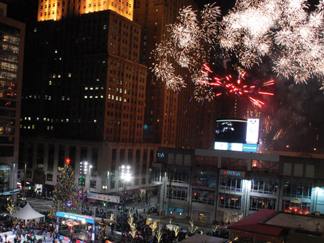 New Year's Eve on Fountain Square