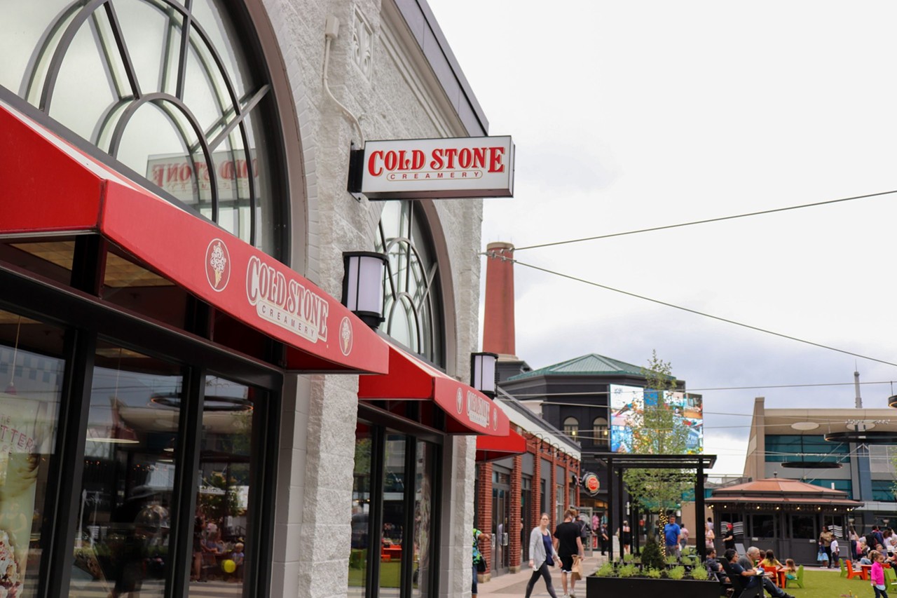 Wondering if your classic favorites are still at the Levee? No worries! Long-loved spots such as Tom + Chee, Cold Stone Creamery and Five Guys are all still here.
