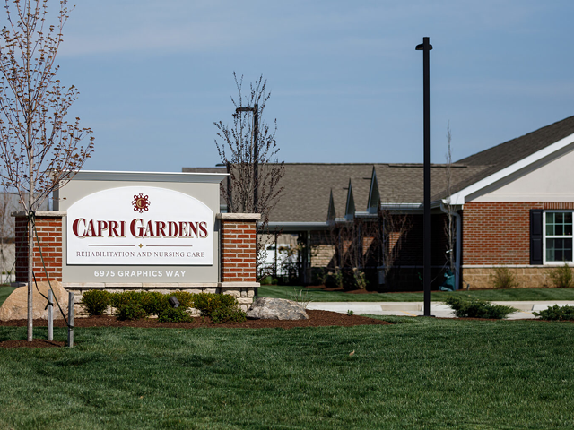 Capri Gardens Rehabilitation and Nursing Care in Lewis Center Ohio. Foundation Health Solutions owns the 80 bed skilled nursing facility.