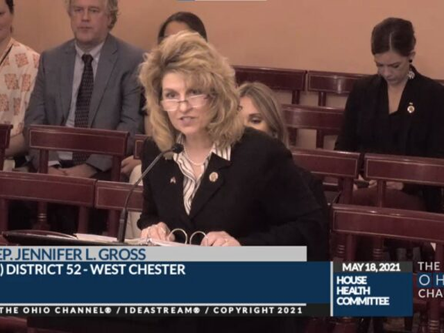 Rep. Jennifer Gross (R-West Chester) is seen previously speaking to the House Health Committee.