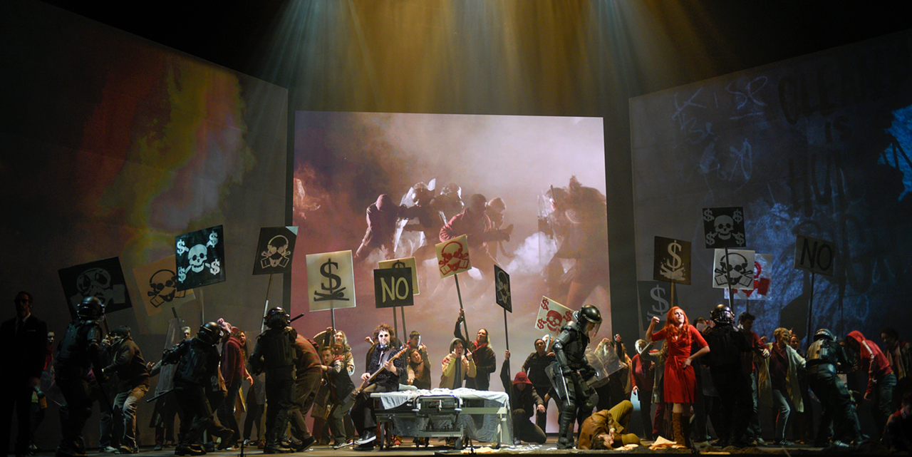 A scene from Opera Montreal's production