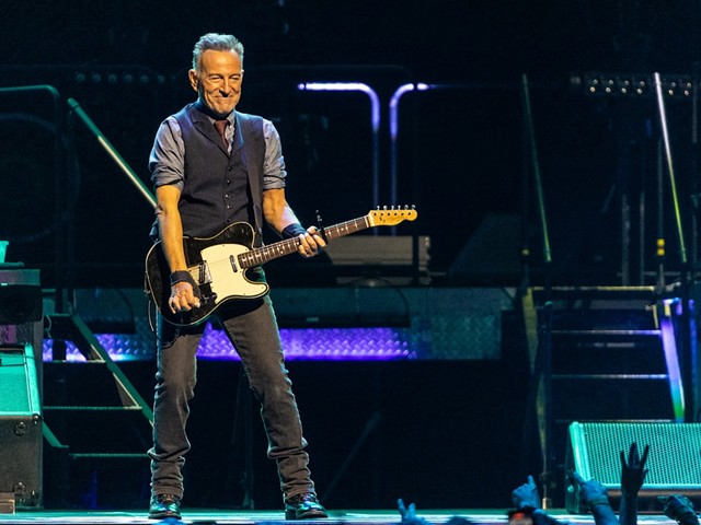 Bruce Springsteen and the E Street Band performing at Nationwide Arena on April 21, 2024