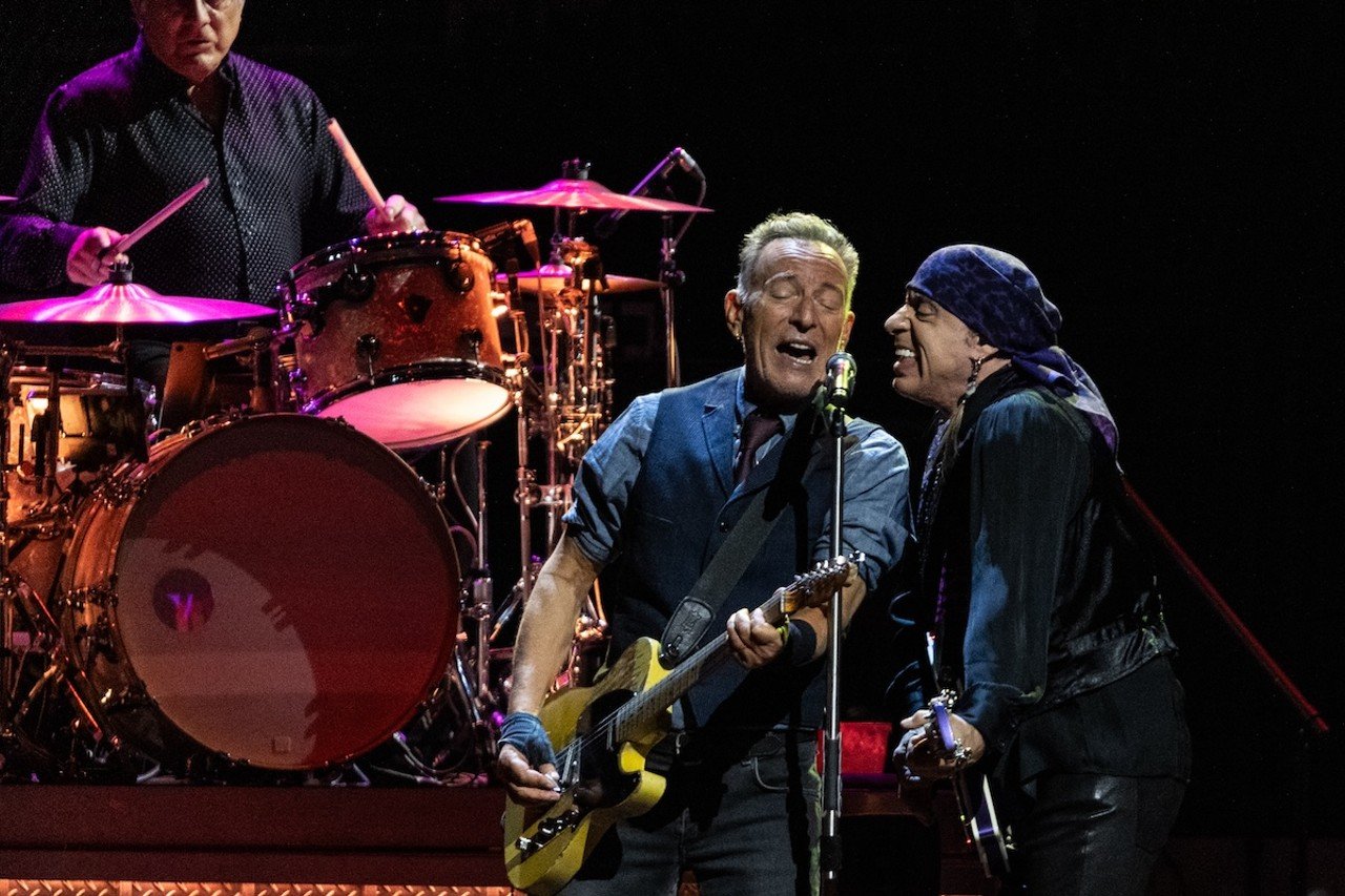 Bruce Springsteen and the E Street Band performing at Nationwide Arena on April 21, 2024