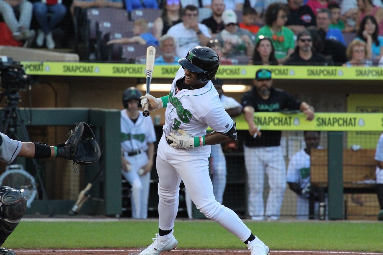 Victor Acosta is hit by a pitch | Dayton Dragons vs. Cedar Rapids Kernels | Aug. 24, 2024