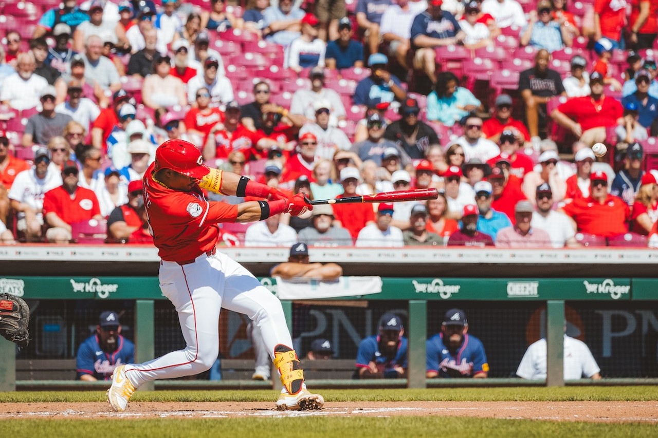 Noelvi Marte swing and a miss | Cincinnati Reds vs. Atlanta Braves | Sept. 19, 2024