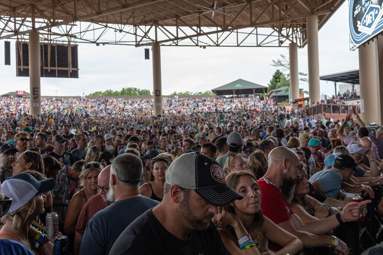The crowd at Dave Matthews Band concert at Ruoff Music Center on Friday, June 28, 2024.