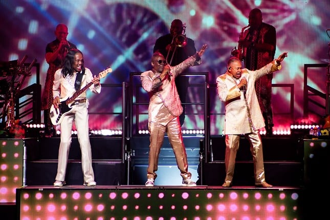 Earth, Wind & Fire performing at Riverbend Music Center on July 19, 2024