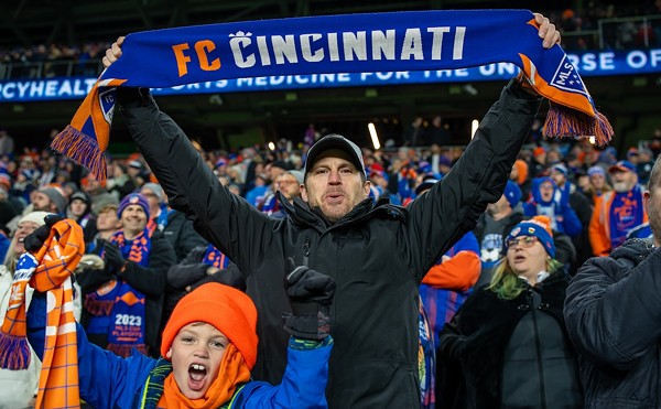 FCC supporters celebrate | FC Cincinnati vs. Philadelphia Union | Nov. 25, 2023