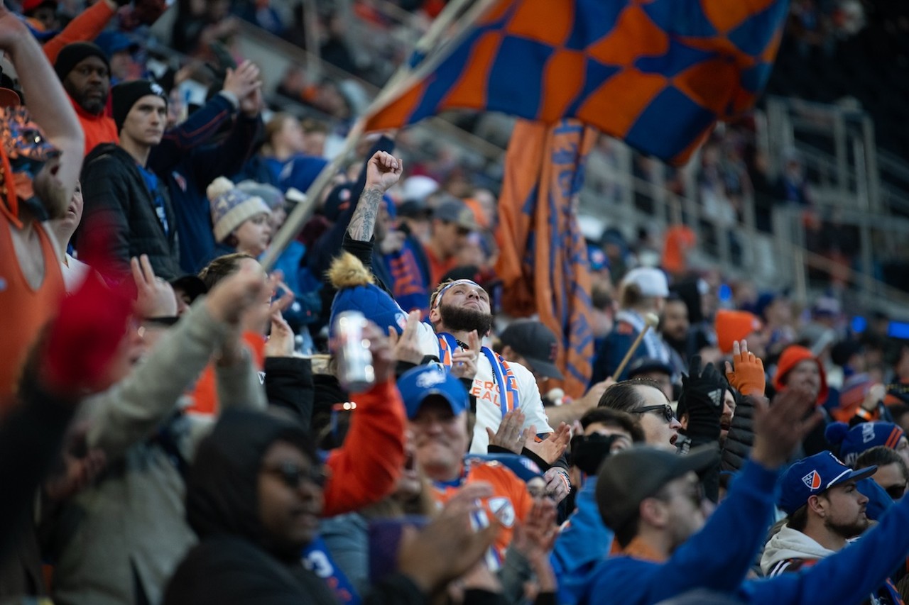 Supporters pre/post game at TQL Stadium rallying on their home team | FC Cincinnati vs New York City FC | March 23, 2024