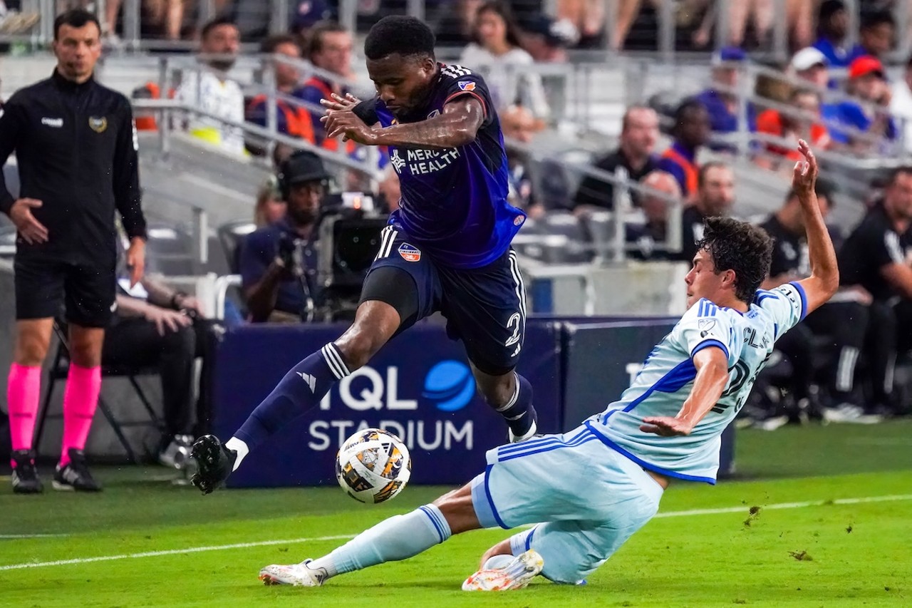 Alvas Powell leaps over slide tackle attempt | FC Cincinnati vs. CF Montreal | Aug. 31, 2024