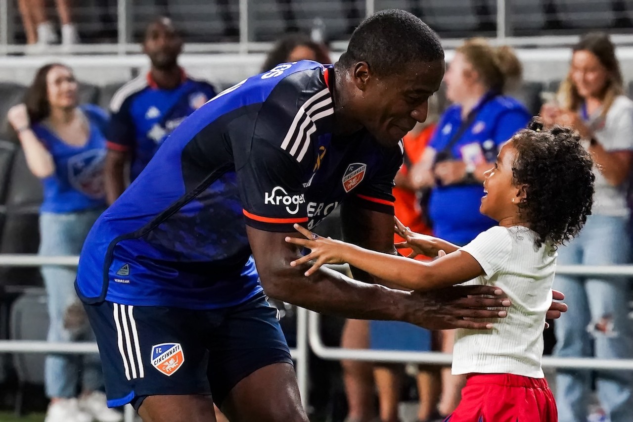 Sergio Santos greets daughter on the pitch following FCC win | FC Cincinnati vs. CF Montreal | Aug. 31, 2024