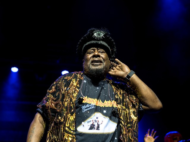 Parliament Funkadelic featuring George Clinton performing at the Andrew J Brady Music Center on May 28, 2024