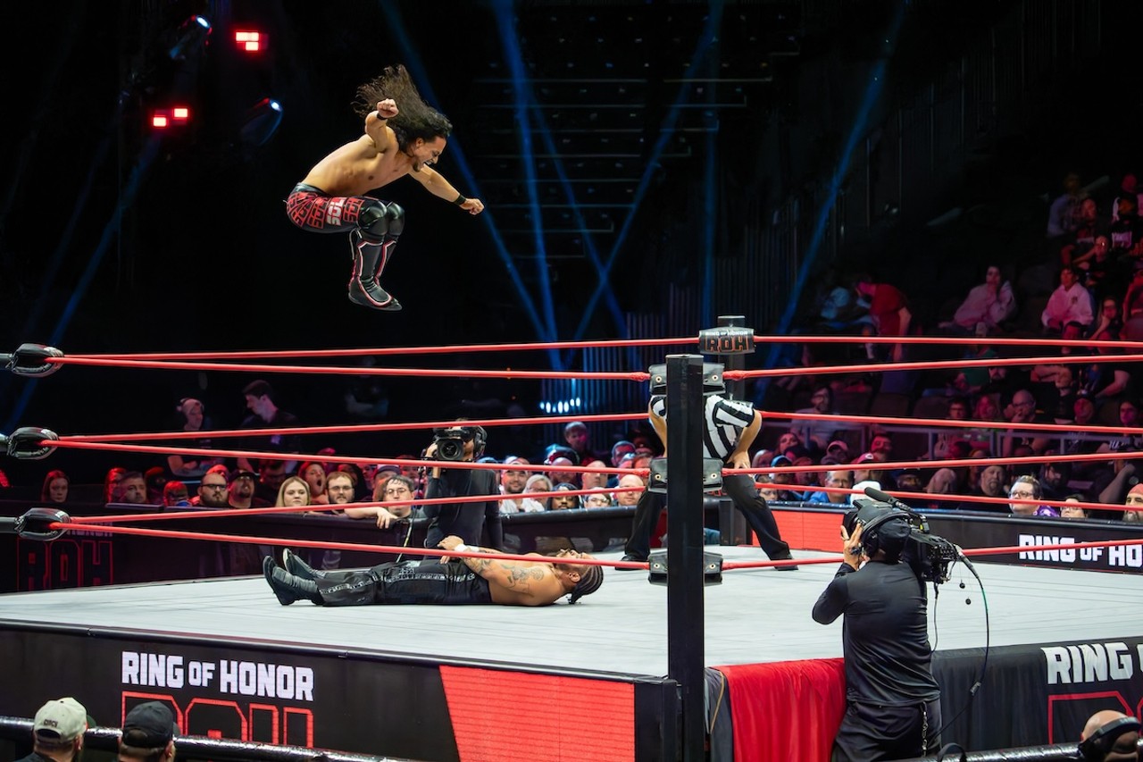 Aaron Solo takes to the air against the Bounty Hunter Bryan Keith | AEW Collision at Truist Arena | April 13, 2024