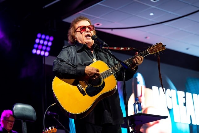 Don McLean performing at Turfway Park on Sept. 27, 2024