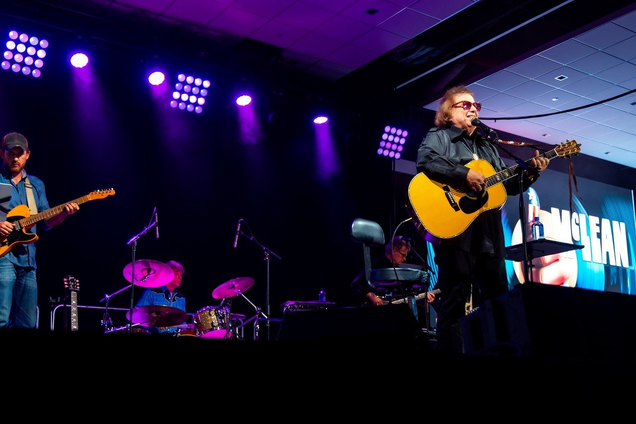 Don McLean performing at Turfway Park on Sept. 27, 2024