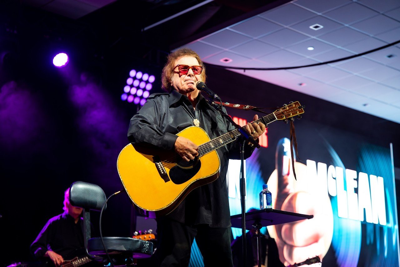 Don McLean performing at Turfway Park on Sept. 27, 2024