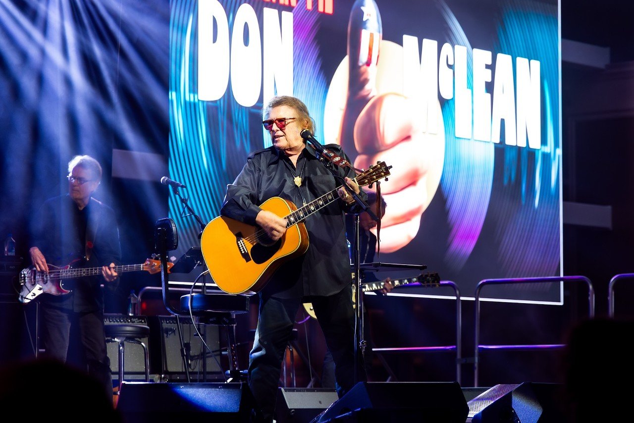 Don McLean performing at Turfway Park on Sept. 27, 2024