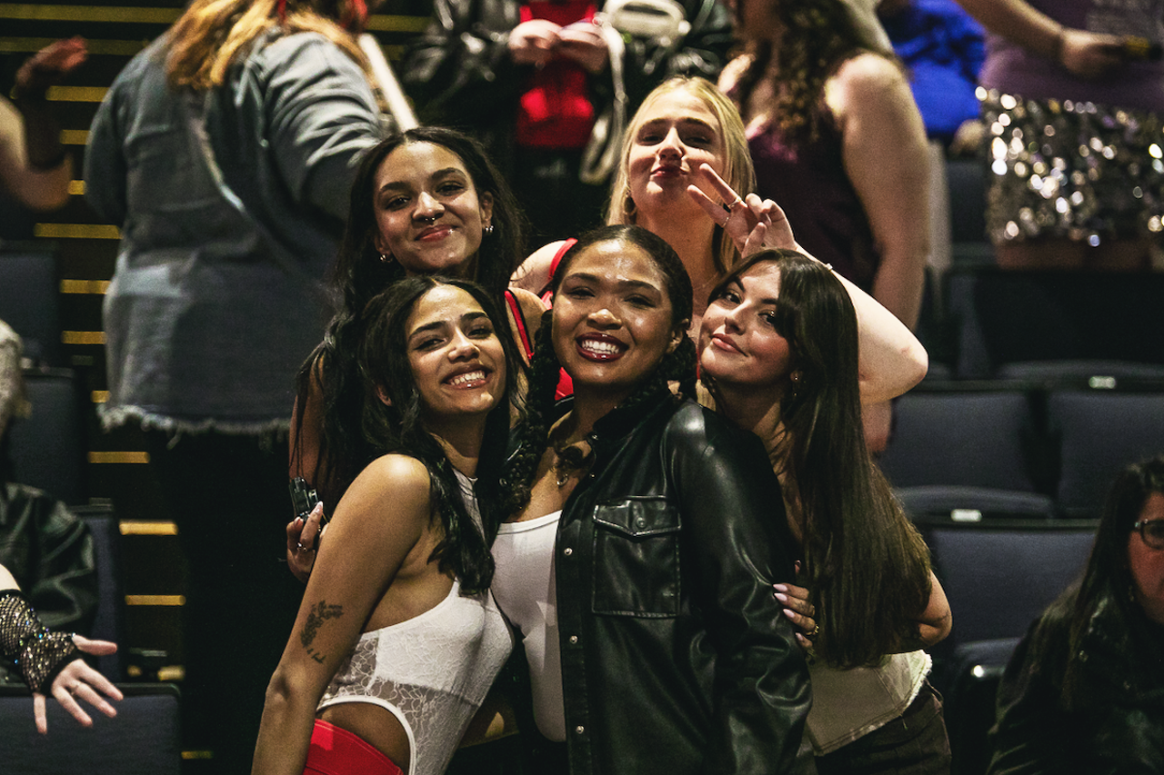Fans at Olivia Rodrigo's show at Nationwide Arena in Columbus on March 22, 2024