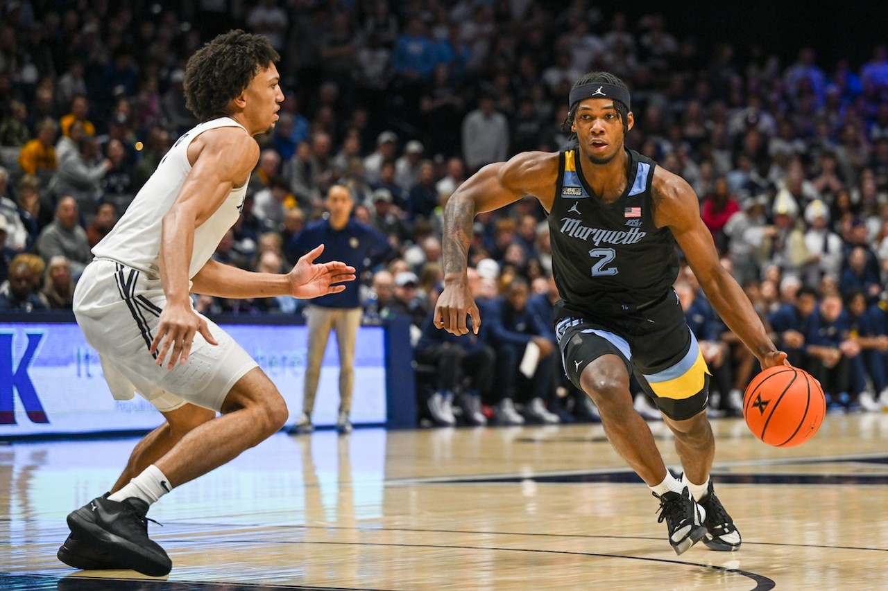 Chase Ross drives the ball | Xavier vs. Marquette | March 9, 2024