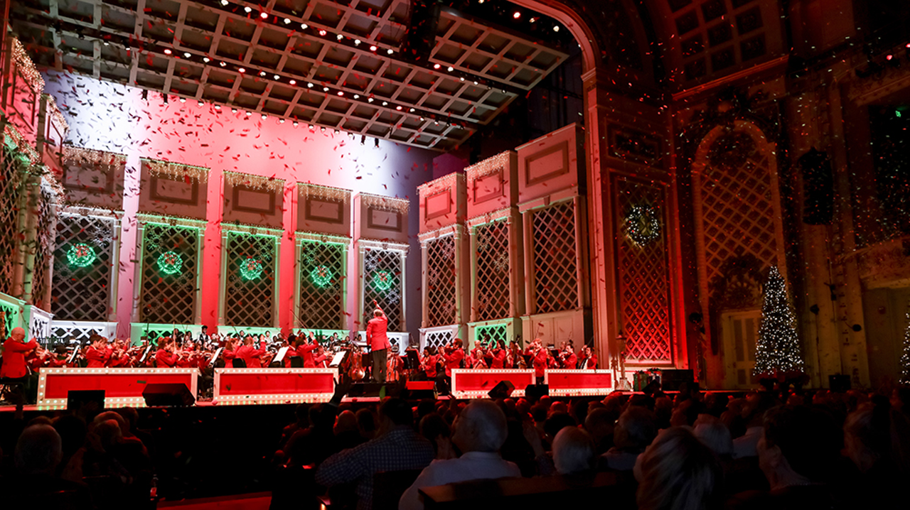 Holiday Pops at Music Hall
A yearly Cincinnati tradition is back with the familiar sight of John Morris Russell with his red jacket, spectacles and baton (ready for an Al Hirschfeld-like caricature drawing) conducting the Cincinnati Pops Orchestra through Christmas and holiday classics with special guests like stage and screen actress/vocalist Capathia Jenkins and tenor Rafael Moras with help from various local vocal groups from area schools and Cincinnati youth dance studios. Performances are held two times daily over the course of the weekend. Pack up your family in the station wagon or bring yourself downtown to Music Hall to join in and enjoy the glow of holiday tradition and timeless jolly. Dec. 8, 9 and 10. Prices vary. Music Hall, 1241 Elm St., Over-the-Rhine, cincinnatisymphony.org.