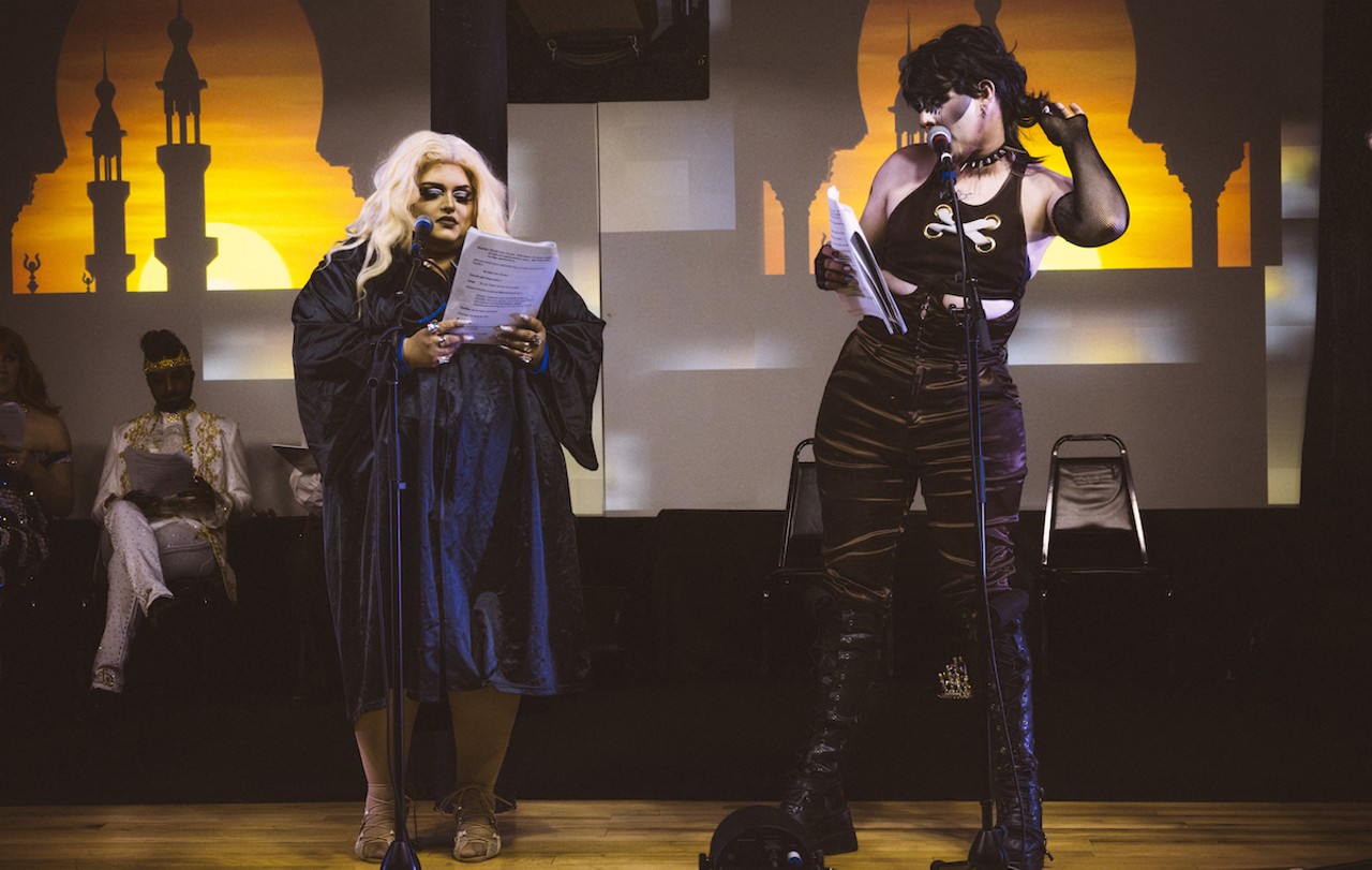 Elech's second-annual Purim drag showcase “Glitter, Graggers and Glam” at Urban Artifact’s Radio Artifact soundstage, March 16 2024
