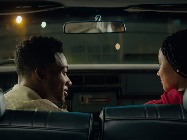 Algee Smith as Khalil (Left) and Amandla Stenberg as Starr Carter in "The Hate U Give."