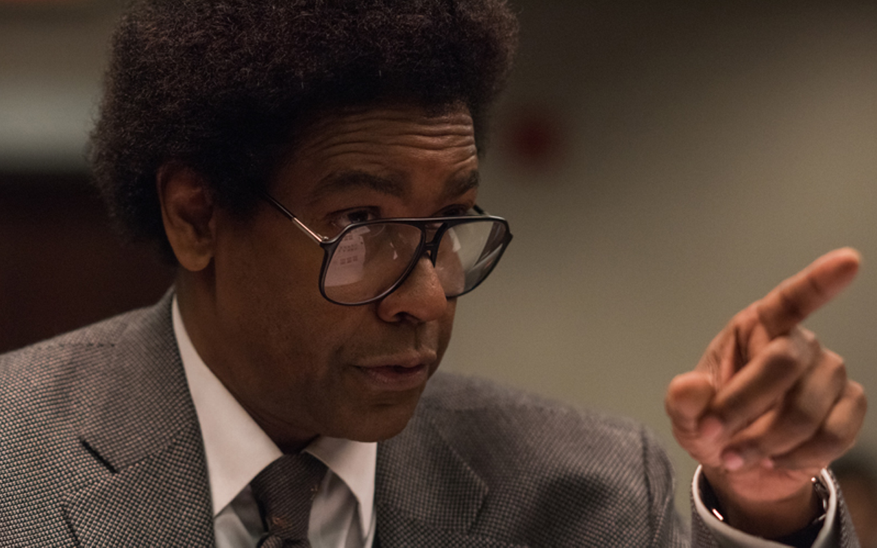 Denzel Washington plays an idealistic lawyer nervous about appearing in the courtroom,