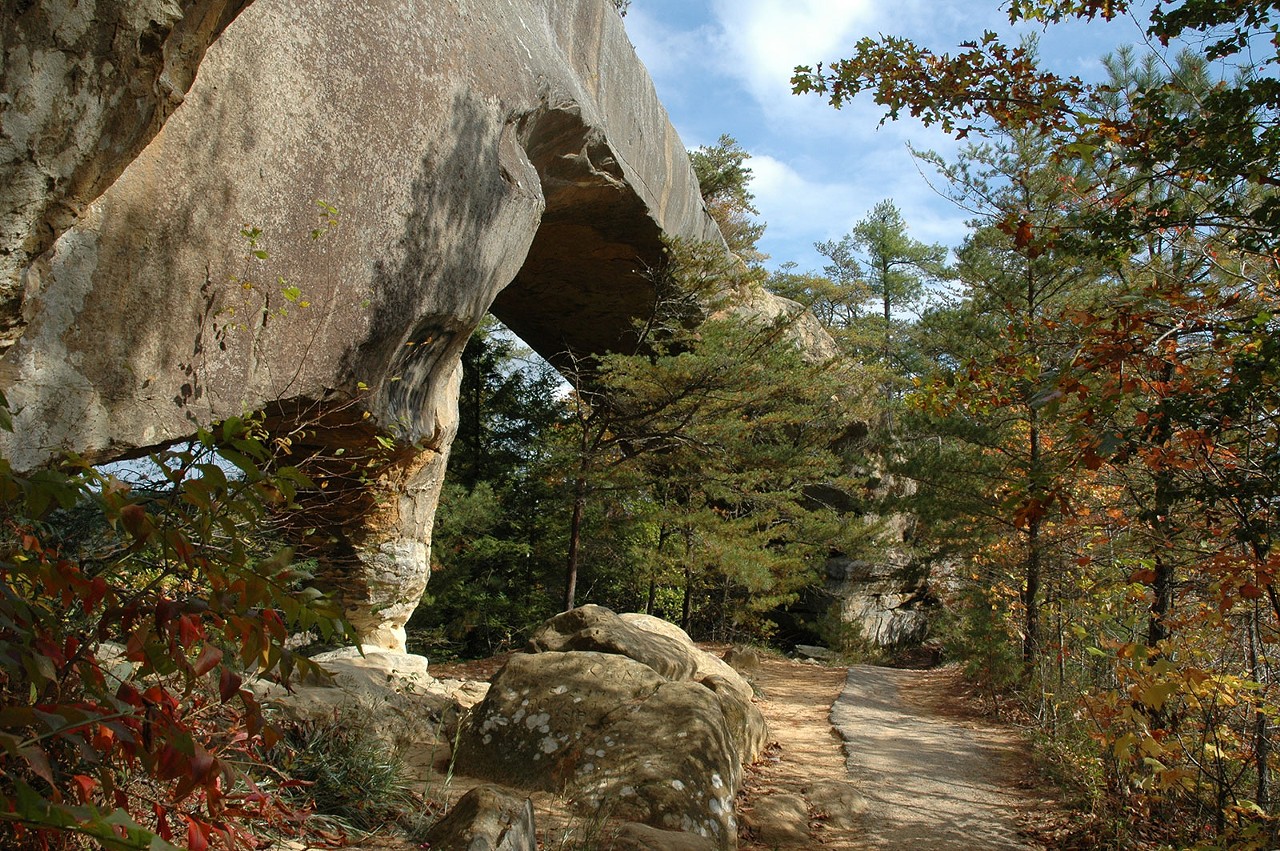 Red River Gorge
Robbie Ridge Road, Stanton, Ky.
Distance: 2 hours and 15 minutes
In east-central Kentucky, you'll find the Red River Gorge, where the land is rich with sandstone cliffs, waterfalls, natural bridges and trails that draw in hundreds of hikers and campers every year. The large amount of sandstone has made &#147;the Red&#148; one of the most popular rock climbing destinations in the world. You also can&#146;t forget to stop by Miguel&#146;s Pizza on Natural Bridge Road while you&#146;re there &#151; a Red River Gorge tradition.
Photo: Facebook.com/OfficialRedRiverGorge