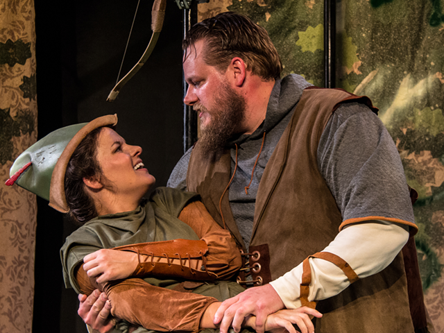 Maggie Lou Rader and Chris Wesselman in "Marian, or the True Tale of Robin Hood"